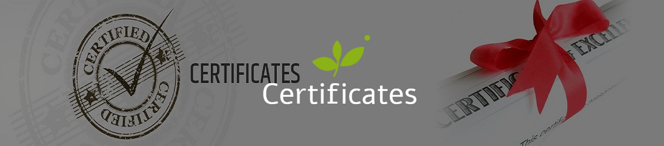Certificates